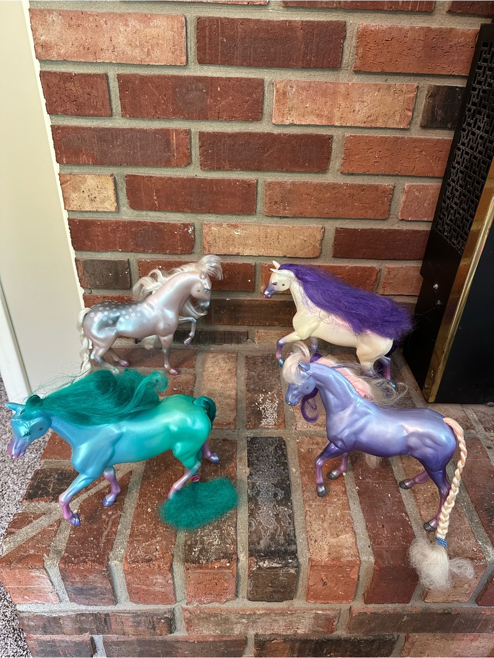 Vtg Lot Of 4 1980s Kenner Star Fillies Horses Chloe Calla Dara Niki